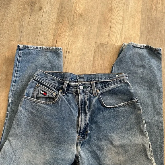 Tommy Jeans Vintage 90’s Straight Leg Baggy Jeans Size 31/34 EUC - Picture 7 of 7